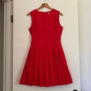 Holiday Cherry Red Fit & Flare Dress ❤️